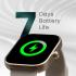 HiFuture LUME Smartwatch 1.85" IPS Display, Dual-Core Processor, 100+ Sports Modes, Built-in Wireless Calling, 24/7 Health Monitoring (Heart Rate, SpO2, Sleep), Ultra-Light Weight Sleek Design, Silver Grey